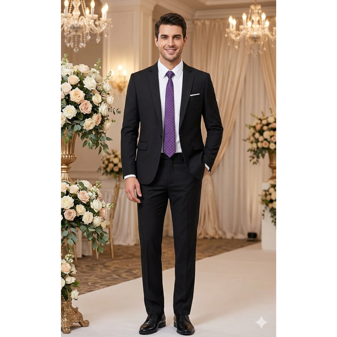 Luxury Black Full Sleeve Collar Blazer