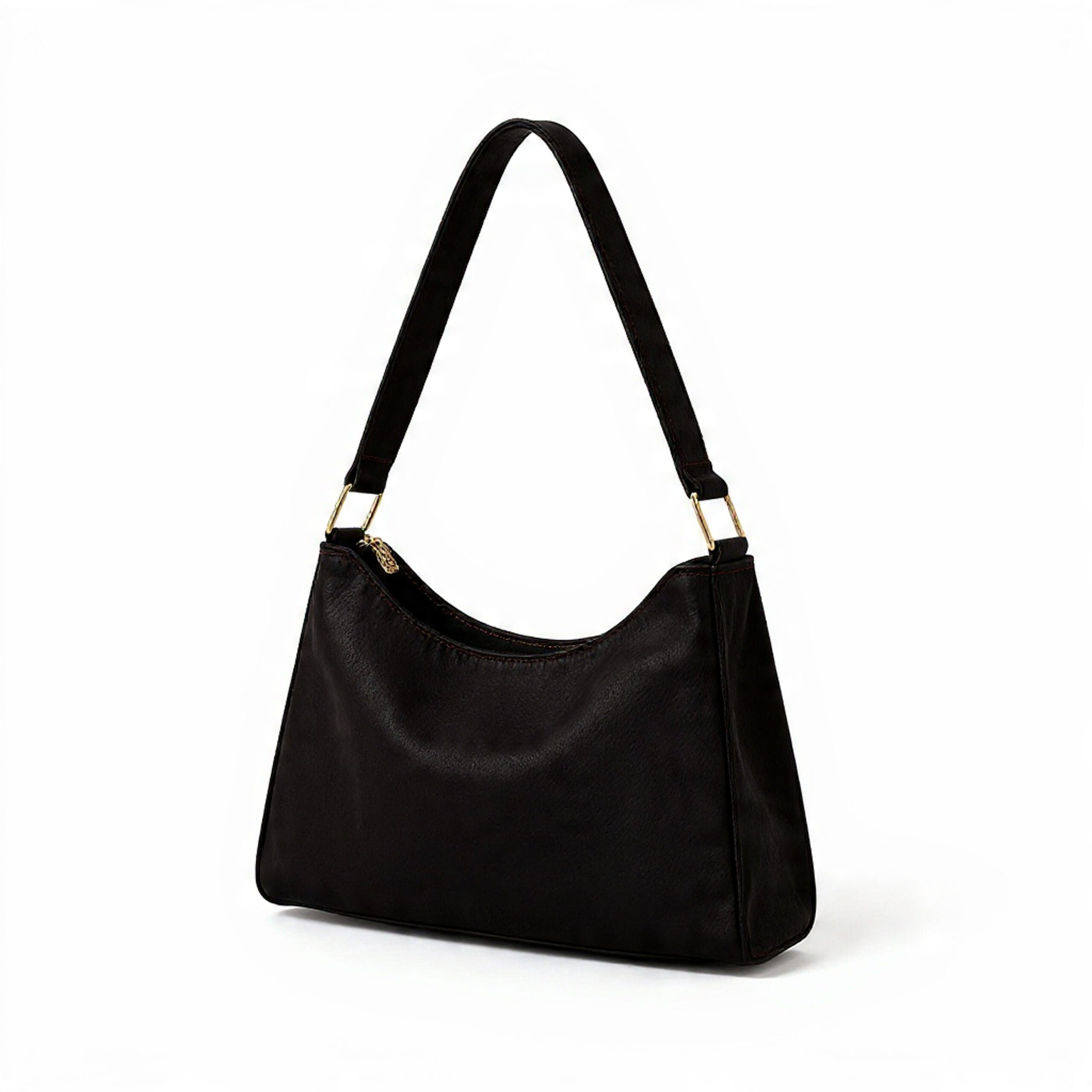 Dark Black Denim Handbag