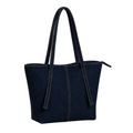 green denim bag