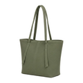 green denim bag