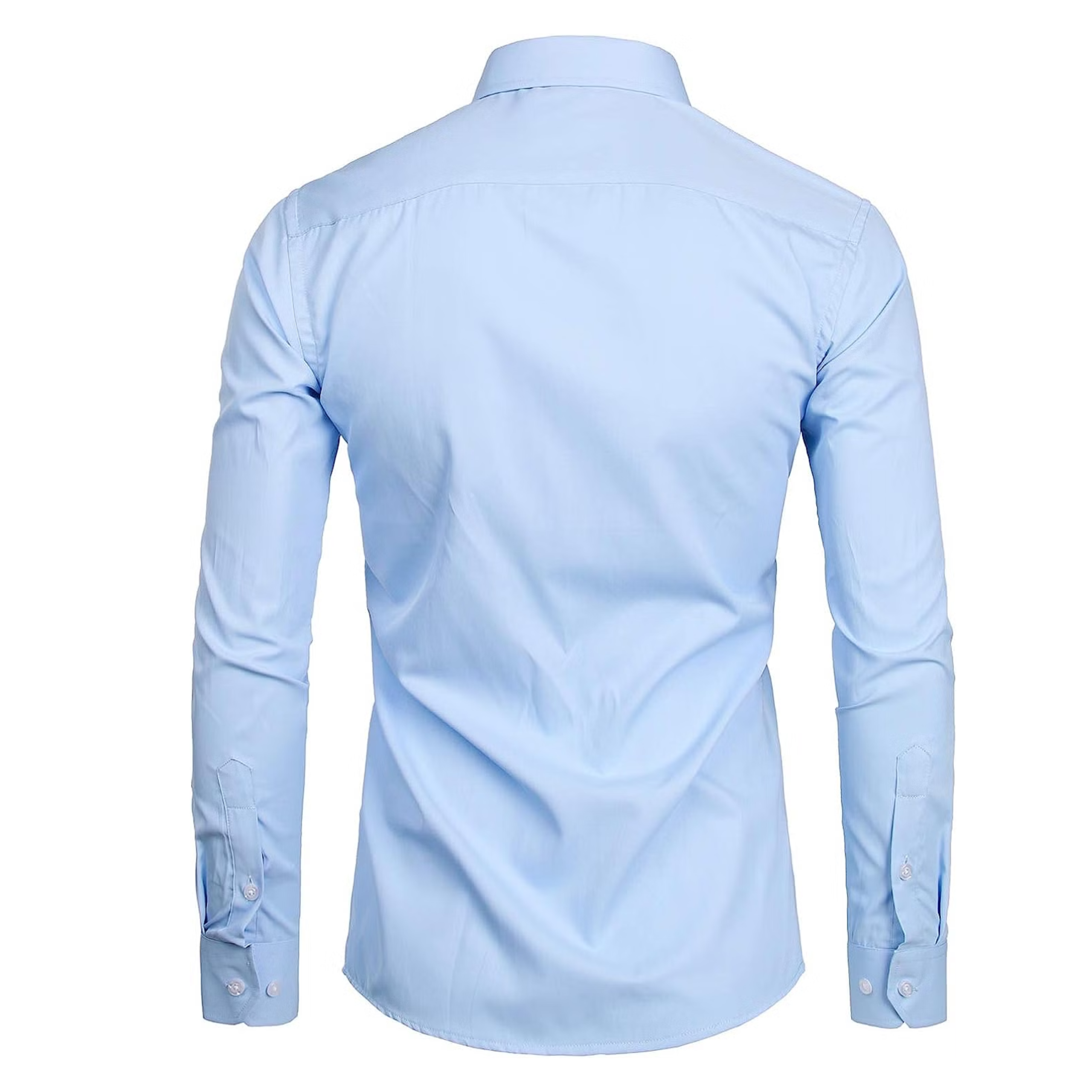 Azaxer Sky Blue Full Sleeve Collar Shirt – Official Casual Party Wear - Image 3