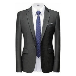 Azaxer Luxury Grey Full Sleeve Collar Blazer– Official Casual Party Wear