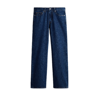 Azaxer Straight Relaxed Jeans Dark Denim Blue