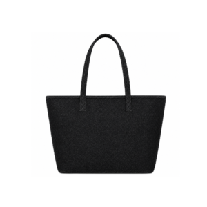 Classic Black Denim Shoulder Bag